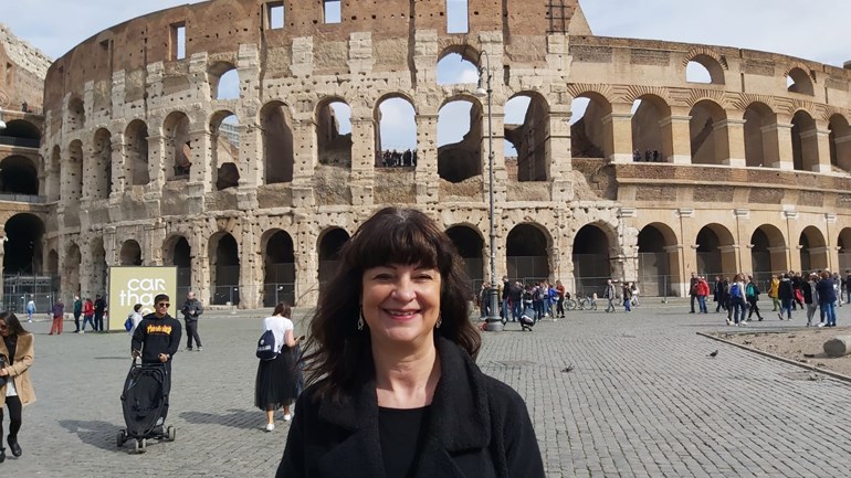 Tineke Huigen in Rome